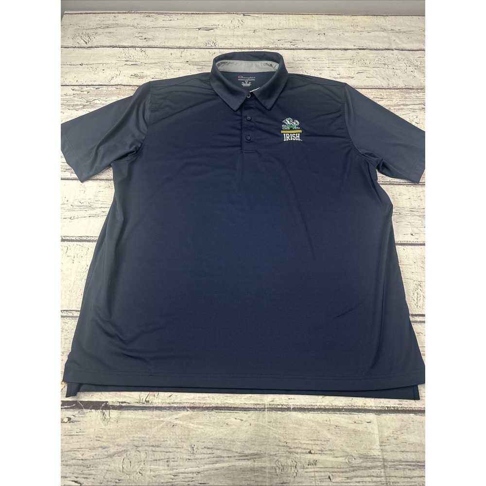 Champion Notre Dame Flighting Irish Men's Blue Polo - Size 2 XL